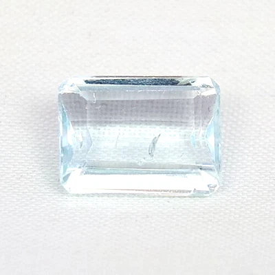 SHOLA Echt 4,91 Ct Natürlicher Hell Aqua Blau Aquamarin aus Brasilien - Bild 1 von 2