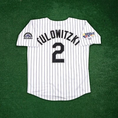 Troy Tulowitzki 2007 Colorado Rockies World Series Men's Home White Jersey - Image 1 of 4