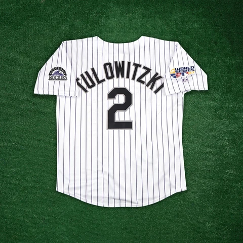 Troy Tulowitzki 2007 Colorado Rockies World Series Men's Home White Jersey Cover