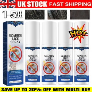 1-5PCS Scabies Lice Removal Spray For Hair Care Head Lices Louse Egg Remover UK - Picture 1 of 16