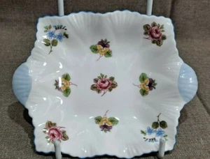 Shelley China 5 1/8" Pin Ring Dish ~ 13424 ~ Rose Pansy Forget-Me-Nots - Picture 1 of 4