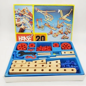 Hanse Tec 3 Wooden Building Playset 84 Pieces 20 Vintage 90s Made In Denmark - Picture 1 of 12