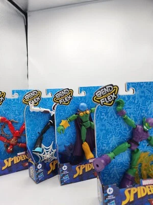 Marvel Spider-Man Bend and Flex lote de 4 figuras flexibles de 6 pulgadas nuevas Foto 1 de 4