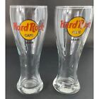 Hard Rock Cafe Miami Tall Pilsner Beer Souvenir Glass Set of 2