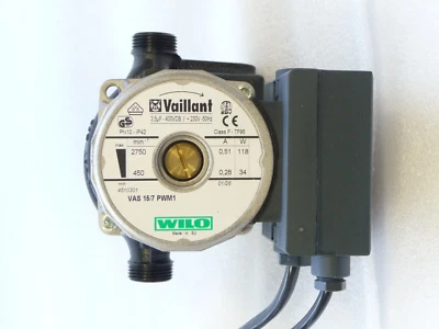 Pompa di riscaldamento Wilo Vaillant VAS 15 / 7 PWM 230 Volt circolatore 140 ... - Immagine 1 di 4