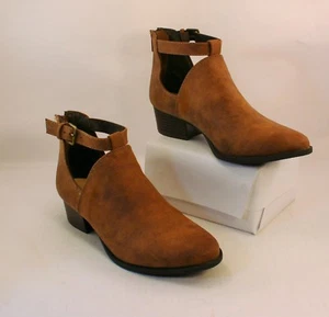 Nuevas botas traseras LC trufa coñac imitación gamuza con cremallera para mujer talla 6 - Imagen 1 de 5