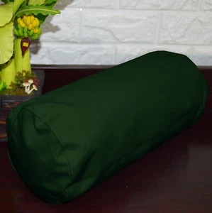 PL24g Deep Green Water Proof Outdoor*BOLSTER COVER*Long Tube Yoga Neck Roll CASE - Picture 1 of 6