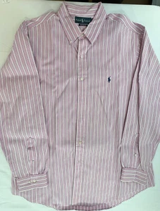 Ralph Lauren Mens Custom Fit Multicolor Stripe Button Down Shirt Size 17.5 34/35 - Picture 1 of 7