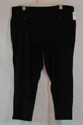 Maurices High Rise Crop Bengaline Black Pants Size 2X NWT$44.90 - Image 1 of 4