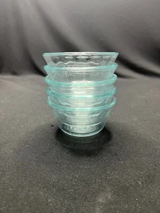 5 tazas para natillas Pyrex #463 - 3 anillos tinte azul 6 onzas - preparación de alimentos - Imagen 1 de 5