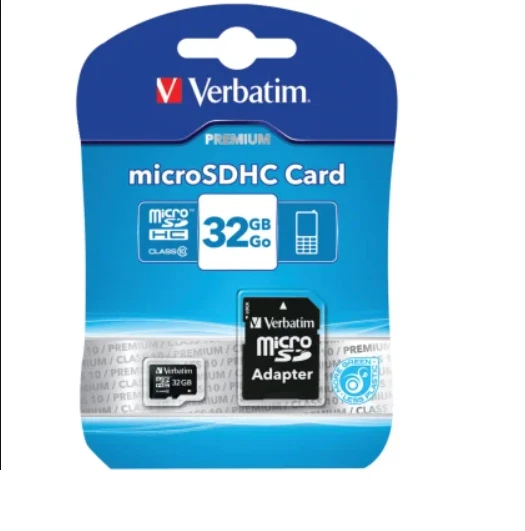 PE Verbatim® Class 10 microSDHC™ Card with Adapter (32 GB) - Image 1 of 1