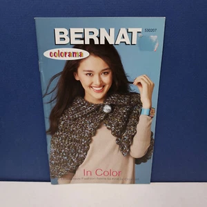 BERNAT Colorama IN COLOR Must Have Fashion Items to Knit or Crochet Hats Scarts - Picture 1 of 7