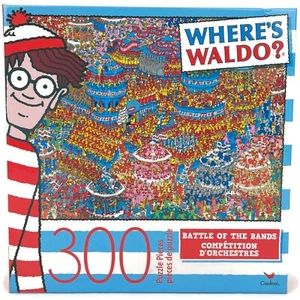 Rompecabezas Cardinal Where's Waldo Battle Of The Bands 300 Piezas NUEVO SELLADO - Imagen 1 de 7