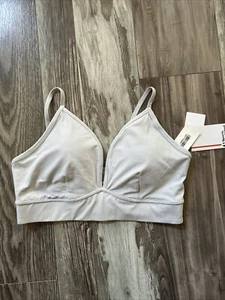 NEW Sports Illustrated Medium Support Grey Sports Bra Women XL Removable Cups - Picture 1 of 7