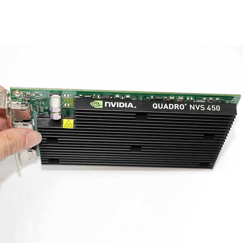 Nvidia Quadro NVS 450 512MB PCI-e DisplayPort Video Graphics Card 4 Monitor - Image 1 of 4