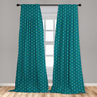 Nature Elements Microfiber Curtains 2 Panel Set Living Room Bedroom In 3 Sizes