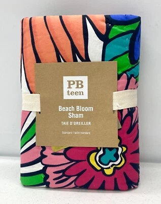 NUEVO Pottery Barn TEEN Beach Bloom ESTÁNDAR acolchado farsa ~ multicolor Foto 1 de 3