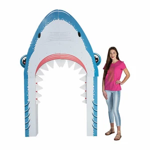 Shark Mouth Archway, Summer, Birthday, Photo Prop, Large Party Decor, 5 Pieces - Picture 1 of 2