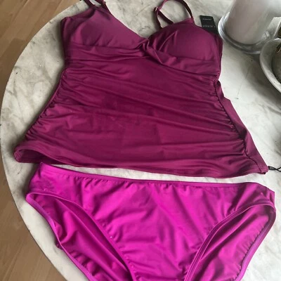 Traje de baño Ralph Lauren Tankini para mujer talla 6 o 10 PUM 2 piezas nuevo con etiquetas Foto 1 de 4