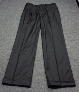 Polo Ralph Lauren Hose Herren 34x32 grau Wolle Dalton Made Italy Plissee klassisch - Bild 1 von 12