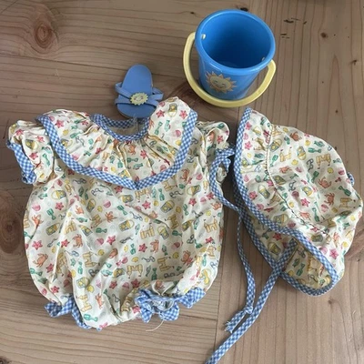 American Girl Bitty Baby Bear Beach Summer Fun Outfit Set - Image 1 of 4