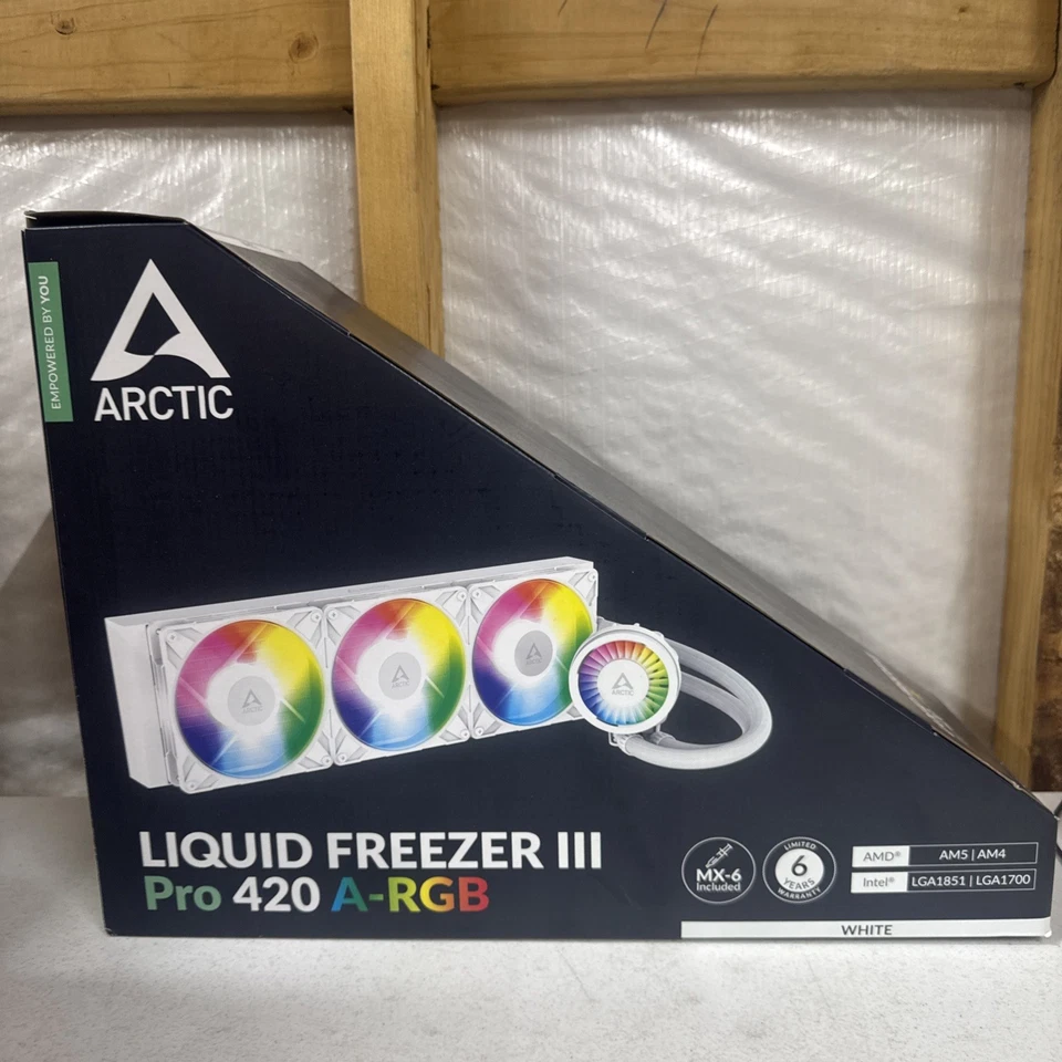 Arctic Liquid Freezer III Pro 420 A-RGB CPU Fans 3 x 140mm (White) ACFRE00189A
