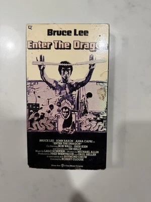 ENTER THE DRAGON (1973) - BRUCE LEE VINTAGE VHS TAPE 1993 KUNG-FU USED - Image 1 of 4
