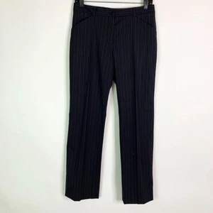 Dolce & Gabbana abito pantalone donna 42 US 6 misto lana spandex gessato nero - Foto 1 di 8
