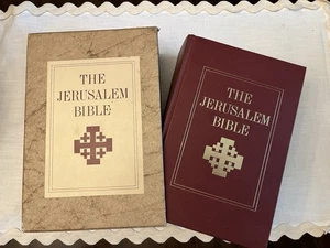 The Jerusalem Bible Doubleday 1966 Edition Hardcover Book w/Slipcase - Picture 1 of 9