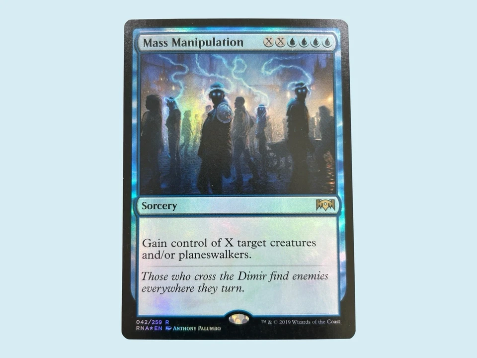 Mass Manipulation Foil, Ravnica Allegiance, Near Mint, Magic the Gathering MTG - Image 1 of 1
