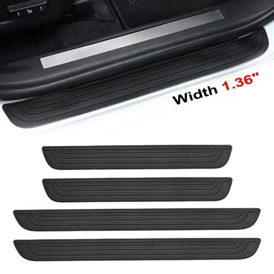 4x For Honda Accord 2015-2025 Car Door Sill Step Protector Cover Rubber Sticker - Image 1 of 4