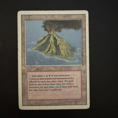 Magic The Gathering Volcanic Island Revised Edition Heavily Played See Photos - Image 1 of 2
