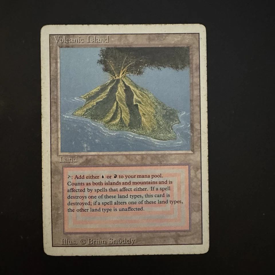 Magic The Gathering Volcanic Island Revised Edition Heavily Played See Photos - Image 1 of 2
