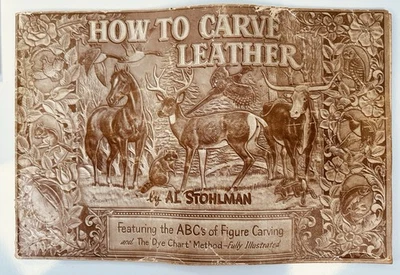 Craftool 如何雕刻皮革 Al Stohlman 1952 年小册子插图 — 第 1/4 张图片