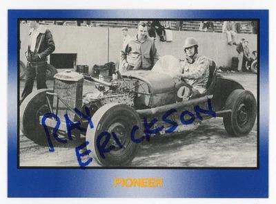 Ray Erickson-Signed 1991 TG Racing Masters of Racing #83 Trading Card (Pioneer) - Image 1 of 2