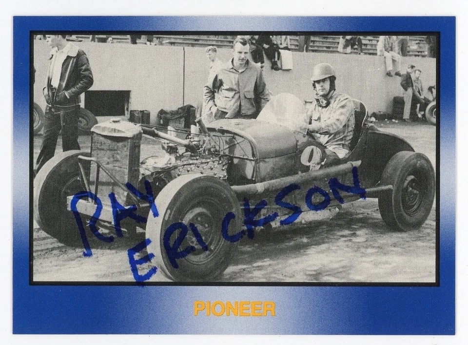 Ray Erickson-Signed 1991 TG Racing Masters of Racing #83 Trading Card (Pioneer) - Image 1 of 2