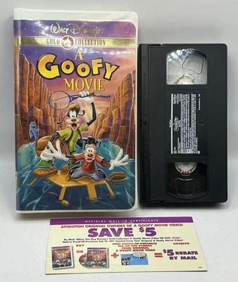 A Goofy Movie VHS Disney Tape Gold Collection Insert VTG Clamshell Nearly New! - Image 1 of 4
