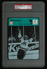 PSA 8 MIKKO LEINONEN 1979 Sportscaster Hockey Card #76-1821 FINNISH