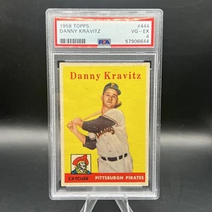 1958 Topps #444 Danny Kravitz Pirates PSA 4 - Picture 1 of 2