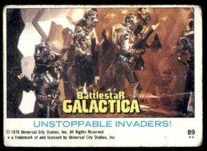 Topps Battlestar Galactica #89 1978 Unstoppable Invaders - Imagen 1 de 2
