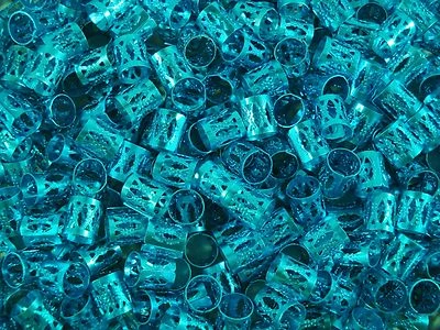 Dreadlock Clips 250pc Turquoise Bulk Buy Cuff Bead Hair Dread  - image 1 of 2