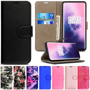 Case For OnePlus 8 Pro 7 6 5 3 2 Flip Wallet Leather Magnetic Stand Phone Cover - Picture 1 of 16