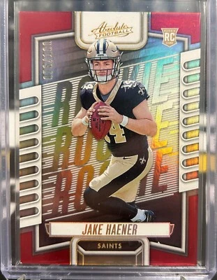 2023 Panini Absolute Rookie Red Jake Haener /100 - Image 1 of 2