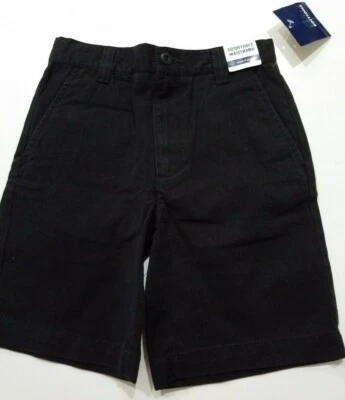 Niño Ediciones Básicas Marca Negro Uniforme Escolar Pantalones Cortos Cintura Ajustable 5 6 7 12 Foto 1 de 4
