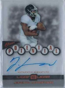 2015 Leaf Clear Football Jeremy Langford Potential Autograph RC Bears - Picture 1 of 2