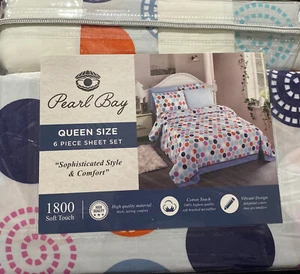 Pearl Bay 1800 Luxury Microfiber 6 Piece Bed Sheet Set - Picture 1 of 2
