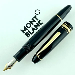 MONTBLANC MEISTERSTUCK 146 STILOGRAFICA PENNA STILO FOUNTAIN PEN GOLD NIB FINE - Imagen 1 de 8
