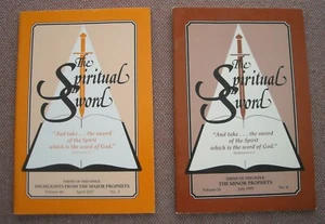 MAJOR PROPHETS & MINOR PROPHETS ~ Spiritual Sword ~ Church of Christ ~ VG - Imagen 1 de 4