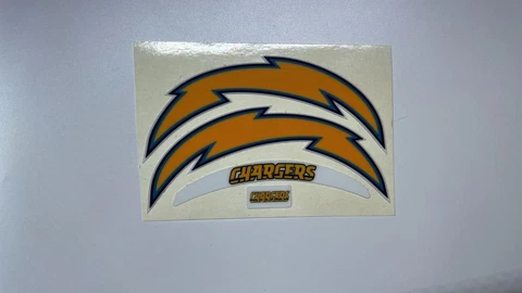 Los Angeles Chargers Mini Football Helmet Decal Set Cover
