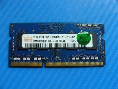 HP m6-1002xx Hynix 2GB 1Rx8 PC3-12800S Memory RAM SO-DIMM HMT325S6CFR8C-PB - Image 1 of 2